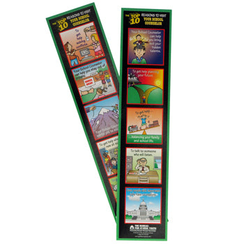 The Top 10 Reasons to Visit Your School Counselor Bookmark 100 pack