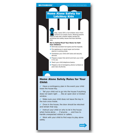 Helping Hands Card: (25 pack) Home Alone Safety for Latchkey Kids 