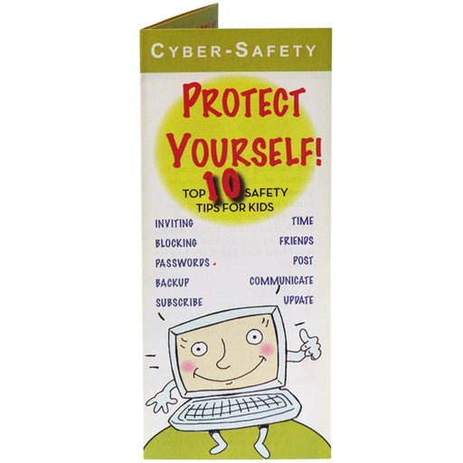 Cyber Safety: Protect Yourself! (25 pack) Top 10 Safety Tips for Kids Pamphlets 