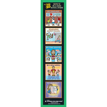 The Top 10 Ways to Be a Good School Citizen Bookmark 100 pack