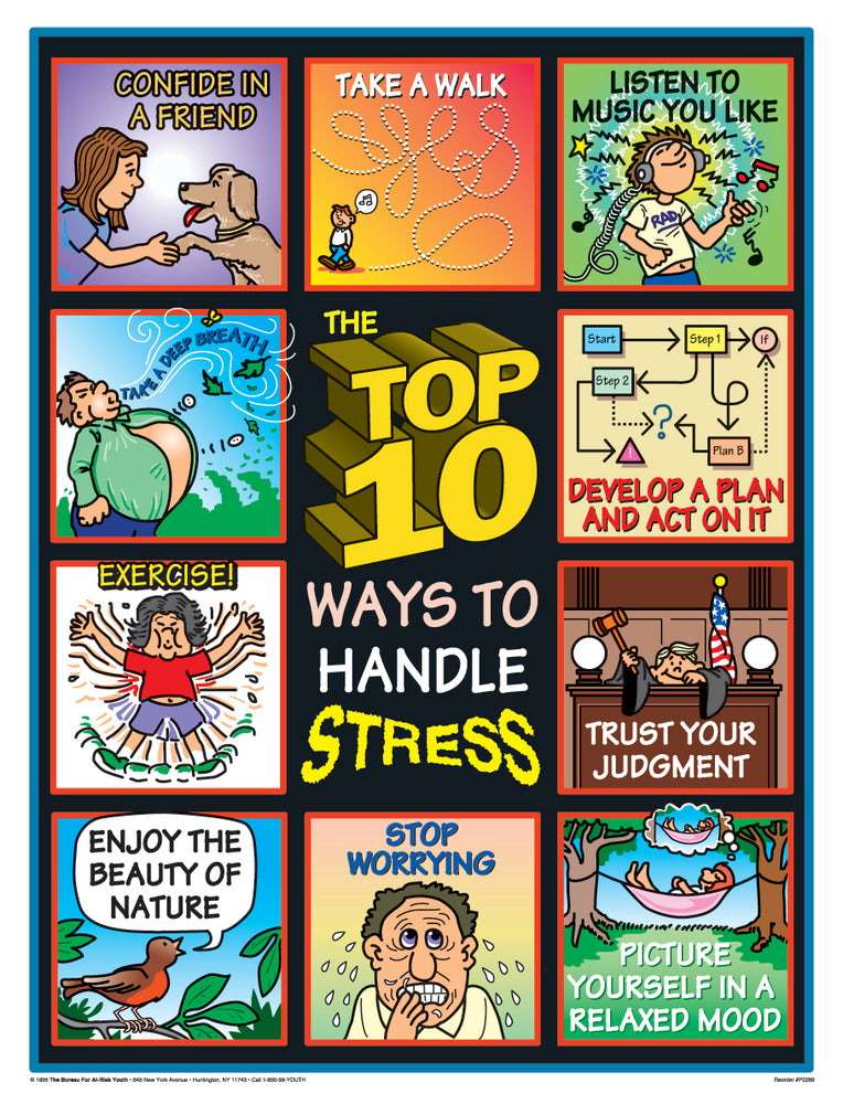 The Top 10 Ways to Handle Stress Poster