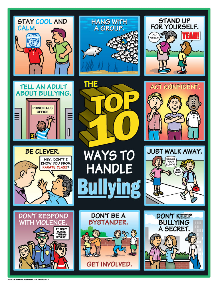 The Top 10 Ways to Handle Bullying Poster