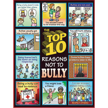 The Top 10 Reasons Not to Bully Poster