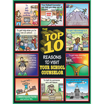 Top 10 Reasons to Visit Your School Counselor Poster