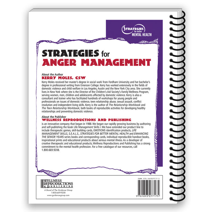 Strategies for Anger Management   Reproducible Workbook for Teens and Adults