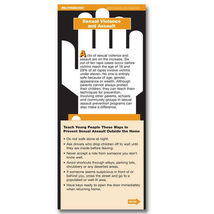 Helping Hands Card: (25 pack) Sexual Violence and Assault