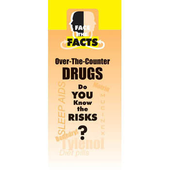 Face the Facts Drug Prevention Pamphlet   OTC (Over the Counter) Drugs 25 pack