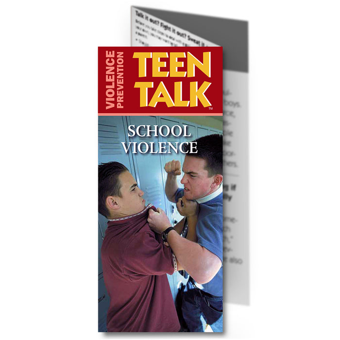 Teen Talk: (25 pack) School Violence Pamphlet