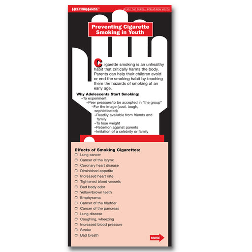 Helping Hands Card: (25 pack) Preventing Cigarette Smoking in Youth