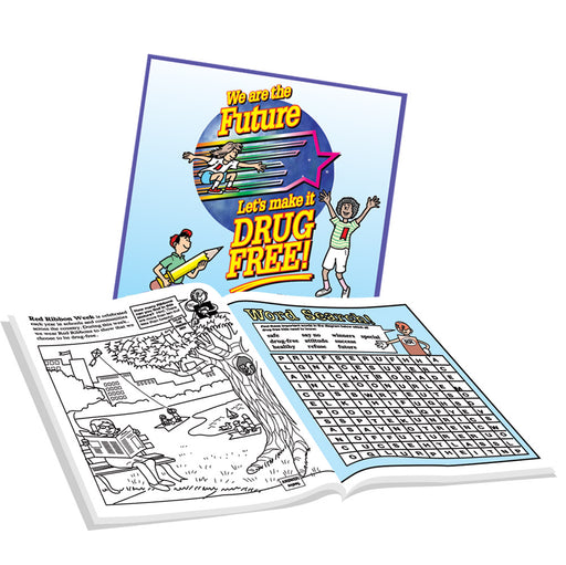 We Are the Future, Let's Make it Drug Free!   Activity Book 25 pack